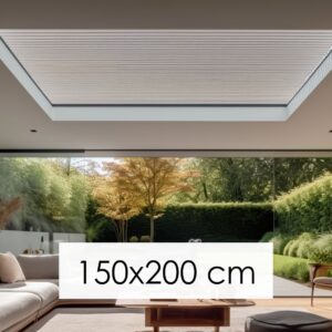 Dachfenster Jalousien für Flachdachfenster 150x200cm - Transluzent, Fest verdrahtet
