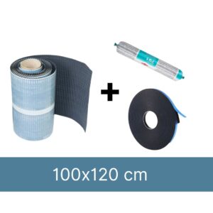 Einbausatz für 1 x Dachschrägenfenster 100x120cm (für ein Ziegeldach)
